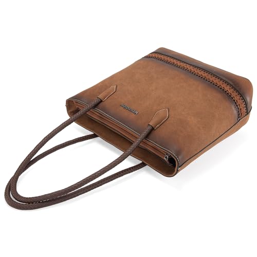 Image of Montana West Woven Tote Bags for Women Purses and Handbags with Back Zipper Pocket