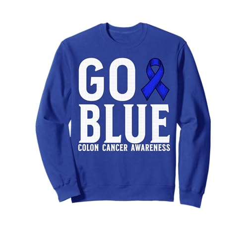 Go Blue Colon Cancer Awareness Items Gifts Colon Cancer Sudadera