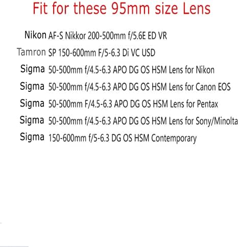 95mm Ultraviolet Ultra-Violet UV Filter Lens Filters For Sigma 150-600mm 50-500mm Tamron SP 150-600mm, Canon Nikon Sony Olympus 95 mm lens