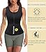 HOPLYNN Sauna Sweat Vest Waist Trainer Corset Trimmer Shaper Belt for Women, Neoprene Waist Cincher Stomach Tummy Shaper Black X-Large