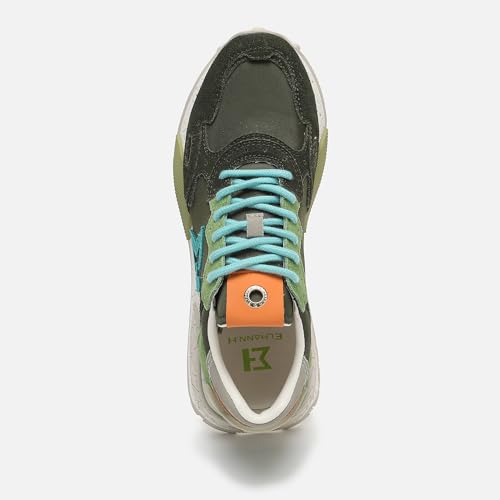 Image of The NSJ358 is a Modern Sneaker Made of Leather and Premium Suede Plus mesh and Nylon. Made by a Stylish Design with Classy Touch.