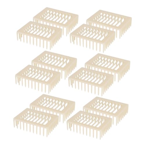 Hemobllo 20 piezas Caja Cría Reina Apicultura Jaula Plástico Ventilación Óptima Transporte Ligero para Apicultores Profesionales y Aficionados