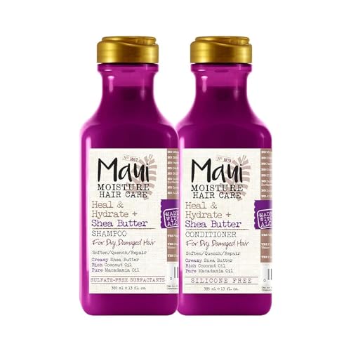 Maui Moisture Heal & Hydrate Shea Butter Shampoo (385 ml x 2)