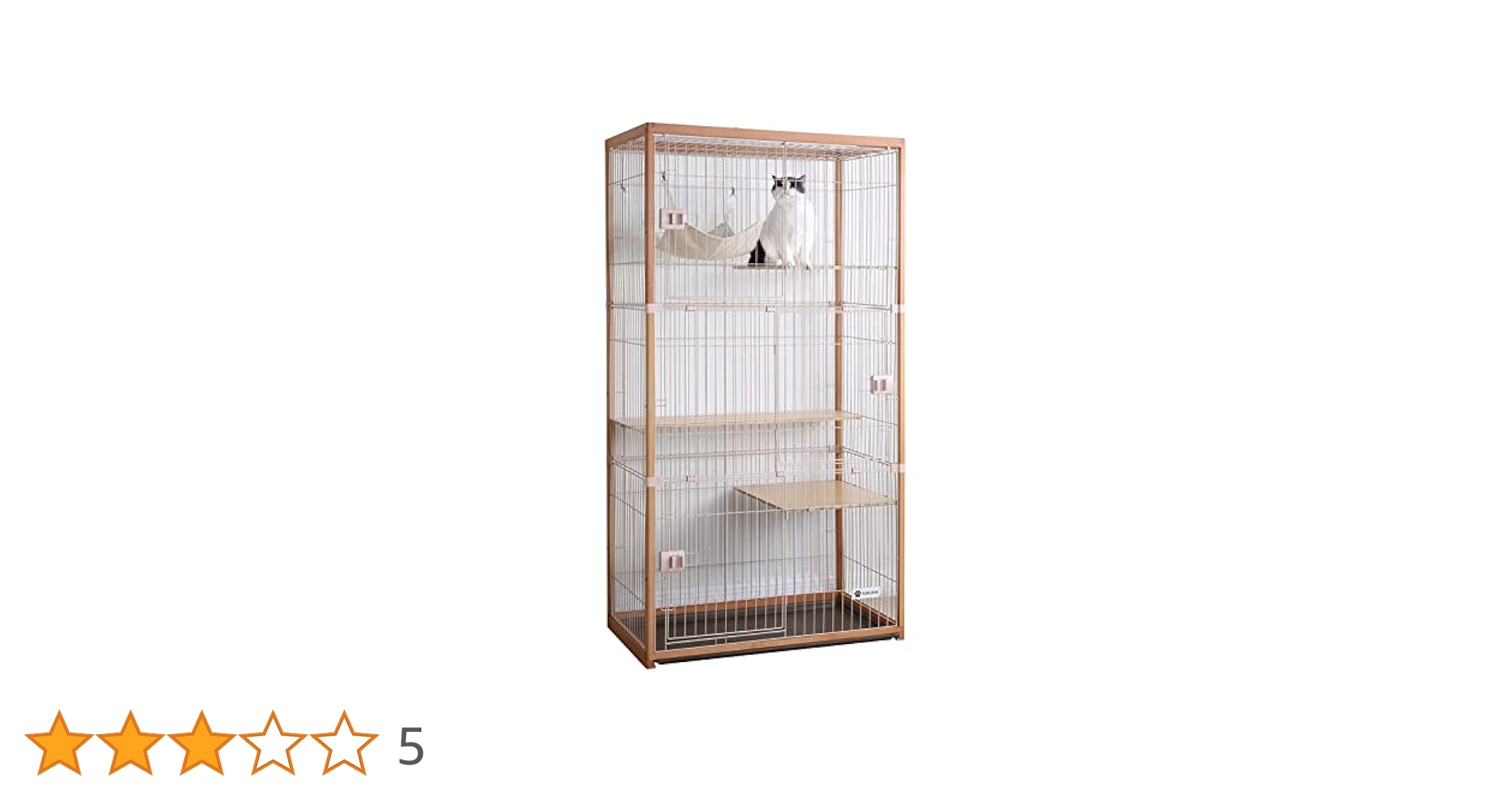 瀬谷さま専用✴︎ 木製キャットケージ 175cm 3段調整可能ハンモック付き 瀬谷さま専用✴︎ 木製キャットケージ 175cm 3段調整可能