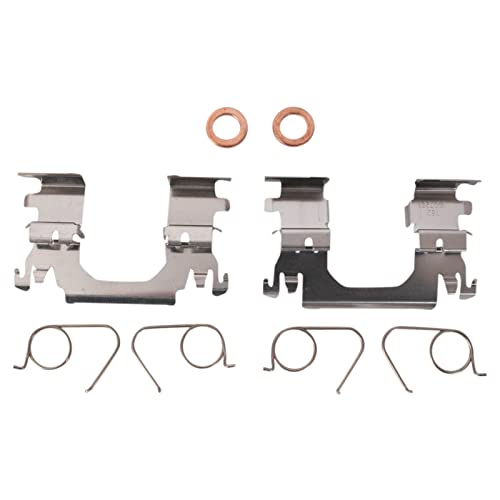 Image of TRQ Front and Rear Brake Caliper Set Caliper Brackets Compatible with 14 Nissan Rogue 15-16 Rogue US Built Models 17-18 SV US Built Models 17-18 SL