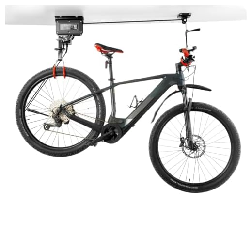 Pallit Elektrischer Fahrradlift | 100 kg Tragkraft | 3000 mm Hubhöhe | Fahrradhalterung für Decke | E-Bike Lift