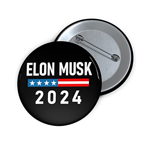 Elon Musk 2024 Button - Small 1.25 inches - Elon