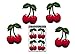 4 Pack d'autocollants de voiture en vinyle de fruits de cerise rouge pour les camions de bagages d'ordinateur portable caravanes-ST050-3-DE