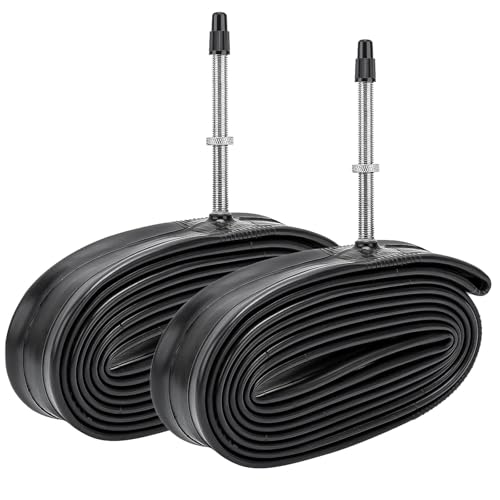 700C Heavy Duty Bike Tubes 700x18C/23C/25C FV60 Presta Valve (18/25-622) 700C Bicycle Inner Tubes Compatible with 700x18C 700x20C 700x21C 700x22C 700x23C 700x25C Bike Tire Tubes 2-PCS