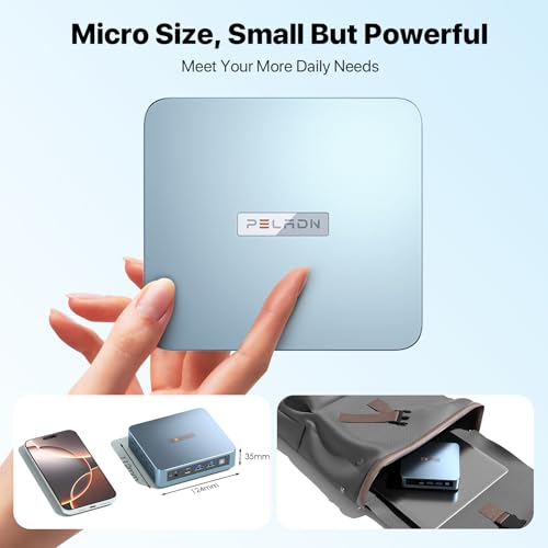 Image of PELADN Mini PC,Twin Lake N150,16GB DDR4 /512GB SSD,Type-C /Dual HD,Mini Desktop Computer,WiFi5 4K /60Hz Triple-Display USB3.2 /BT4.2 Mini Computers