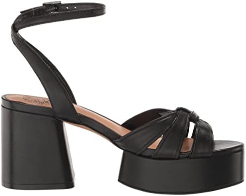 Vince Camuto Women's Freesie Platform Sandal Wedge, Black, 8 | Image 5