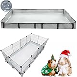 DZWLKJ Guinea Pig Cage Liner Tarp Bottom Waterproof and Washable Base Also for Rabbits, Bunny, Chinchesillas, Hedgehog, Ferrets and Other Small Animals(24x48 inches)