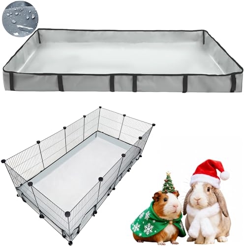 DZWLKJ Guinea Pig Cage Liner Tarp Bottom Waterproof and Washable Base Also for Rabbits, Bunny, Chinchesillas, Hedgehog, Ferrets and Other Small Animals(24x48 inches)