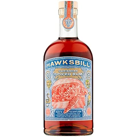 Hawksbill Caribbean Spiced Rum, 70cl - A rum with a cause - Helping to save the Hawksbill turtle Cover
