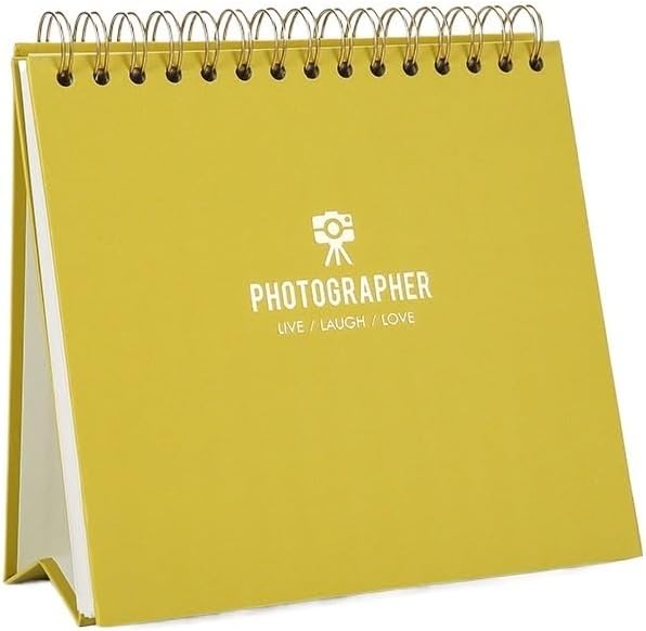 Travel Growth Commemorative Book ﻿ Desk Calendar Self Adhesive Album Coil Album Handmade Laminated Album Applicable to Photos, Receipts, Star Cards, etc(White-Dinosaur Doodle4,16.5 * 14.5cm)