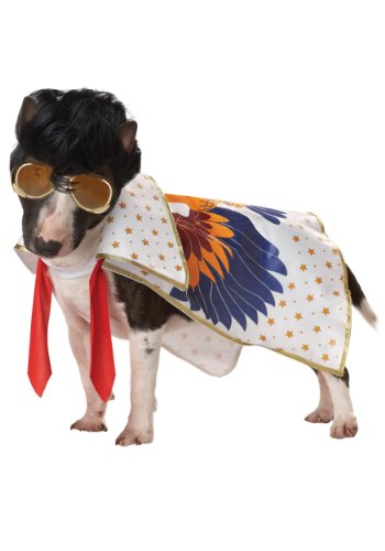 California Costumes, Rock N Roll King Dog Costume Small