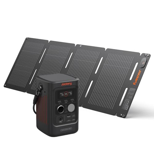 Jackery E300D Tragbare Powerstation mit 40W Air Solarpanel, 288Wh LFP-Batterie, 300W DC-Leistung, ultraleicht & kompakt, ideal für Camping, Outdoor, Zuhause, RV, Notfallstrom