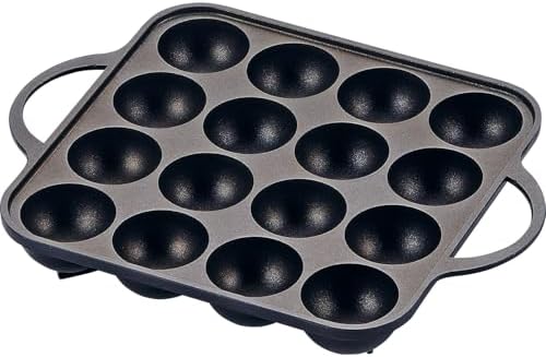 Wahei Freiz YR-030 Lightweight Non-Stick Fluorine Resin Takoyaki Plate, 16 Holes, For Cassette Stovetops, Dishwasher Safe, Aluminum Die-Cast, Original Yakiyaki