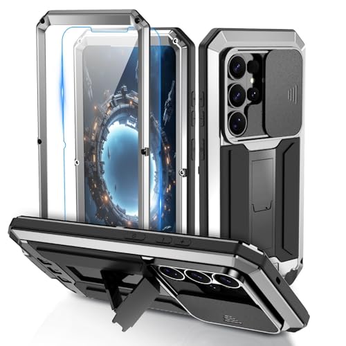 Coque Samsung S26 Ultra rigide en métal premium couleur argent satiné
