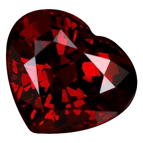 Grenat Rhodolite Taille Cœur 1.52 ct, Sublimez Vos Tenues avec une Gemme Rose