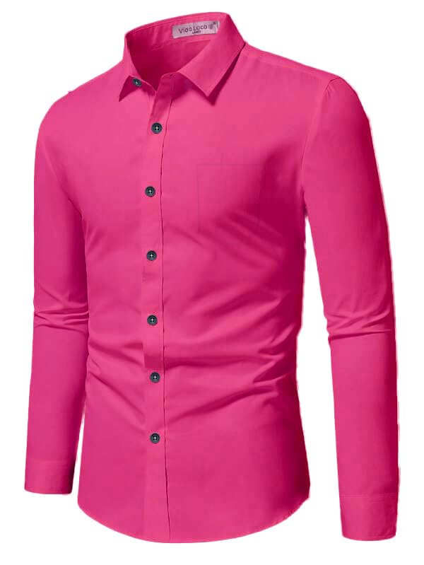 Image of Vida Loca Full Sleeve Spread Collar Cotton Blend Casual, Festival Stylish Slim fit Shirt for Men and Boys.