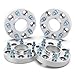 RockTrix 1 inch Hubcentric 5x5 to 5x5 Wheel Spacers (71.5mm Bore, 1/2x20 Studs) Compatible with Jeep 99-10 Grand Cherokee WJ WK, 07-18 Wrangler JK JKU, 06-10 Commander XK - Silver 25mm 5x127 4pcs