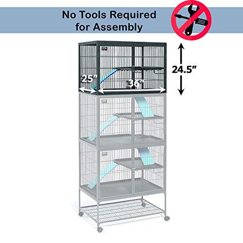 Image of MidWest Homes for Pets Ferret Nation Add-On Unit Small Animal Cage, No Stand, Expands Models 181 or 182