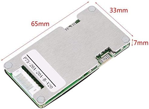 Battery Protection Board with Balancing 24V 20A 7S Lithium Li-ion 18650 Battery BMS Protection Board