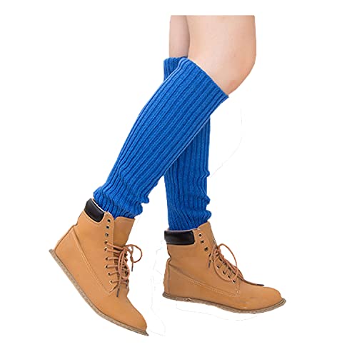 Image of Warm Woolen Socks For Women Solid Leg Covers Socks For Autumn And Winter Knitting