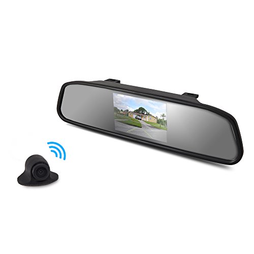 Cámara trasera inalámbrica para auto con monitor espejo 4.3" miniatura 5
