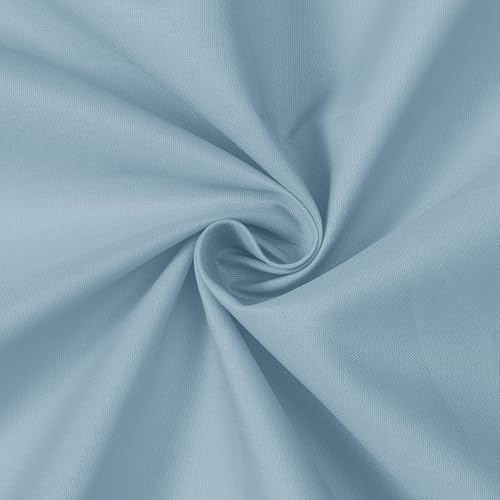 Image of N&Y HOME Fabric Shower Curtain or Liner with Magnets, Blue Fog | Hotel Quality, Machine Washable, Water Repellent, Standard Size