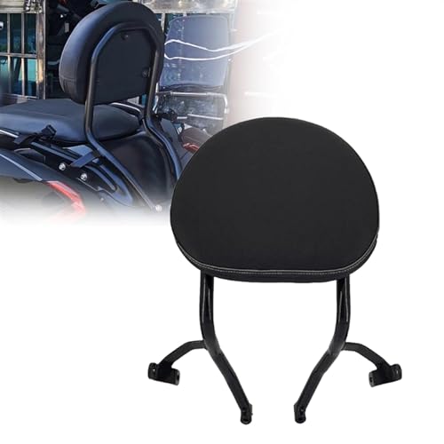 Barre Sissy Moto Noir et Protection Dossier Siège Passager pour BMW K1600B 2018-2021