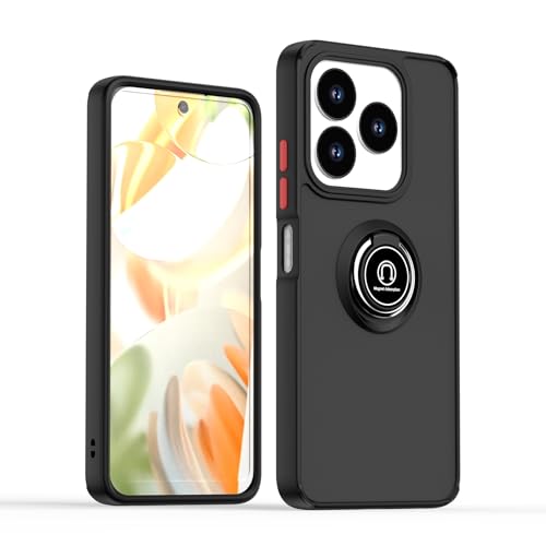 Jiajihua Compatible with Redmi 12 5G Bracket Phone Case,Compatible with Xiaomimi 12 5G [Car Mount Magnetic Stand] [PC+TPU] Anti-Drop BR