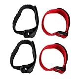 Kisangel 4個 首輪 雄鶏の首輪は鳴かない おんどり用鳴き防止 カラス鶏がいない ルースターネックベルト 鶏のなし 鳴き防止家禽 騒音のない家禽の 赤 ナイロン
