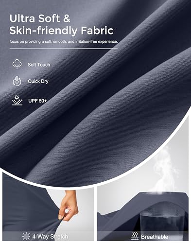Image of G Gradual Women's Athletic Shorts 6 inch High Waisted Stretchy Bermuda Shorts for Women Quick Dry Summer Casual Shorts