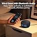 BUFFBEE Alarm Clock with Bluetooth Speaker & FM Radio for Bedside – Gradual Wake-Up Sounds, Fully Dimmable Display & Ambient Night Light, Plug-in Digital Clock for Bedroom