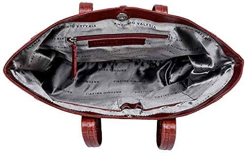 ANTONIO VALERIA Alexis Leather Tote/Top Handle Shoulder Bag for Women3