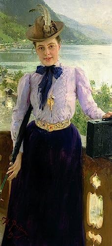 Toile Ilya Repin portrait Natalia Nordman 60x90cm pour décoration salon