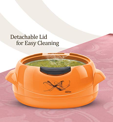 Image of Milton Microwow One Touch Insulated Inner Steel Casserole Jr Set of 3, Orange