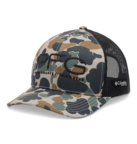 Columbia Unisex PFG Camo Snap Back Fossil Deltahunter/Hooks One Size