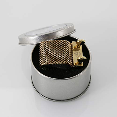 Rochix - Ligadura de acero inoxidable para saxofón tenor (9 cm) Cover