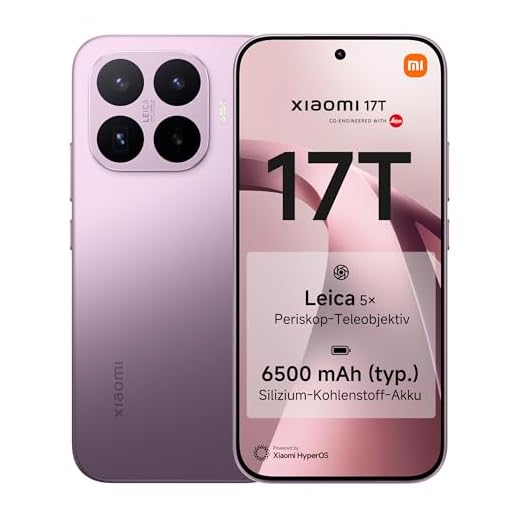 XIAOMI 17T Smartphone 12GB+256GB- Handy mit Android, 6,59 Zoll 120Hz Eye-Care Display, 6500mAh Silizium-Kohlenstoff-Akku, Leica 5X Telekamera, 67W HyperCharge, Violett, 3 Jahre Herstellergarantie