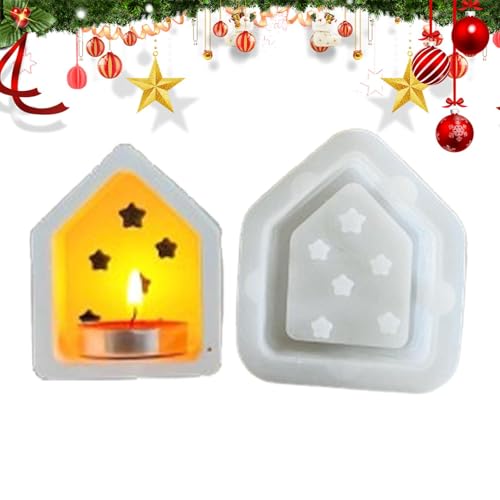 Moldes de silicona para casa, moldes de silicona para velas pequeñas, antiadherentes, de liberación rápida, moldes de jabón de yeso para tartas y jabones