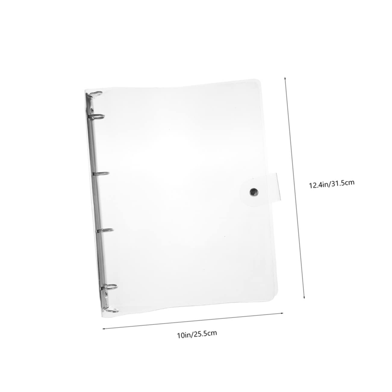 Classeur à Anneaux A4 en Plastique Transparent 3 Pièces