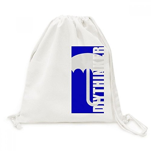 Sac à dos cordon DIYthinker bleu idéal pour vos sorties de week-end