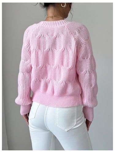 Image of Verdusa Womens Bow Cardigan Long Sleeve Chunky Sweater Outerwear Fall Cardigans Trendy