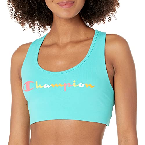 Champion womens The Authentic Sports Bra, Green, Small US
