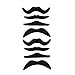 Anyumocz 48PCS Self-Adhesive Fake Mustaches - Novelty Fake Mustaches for Masquerade Party Performance
