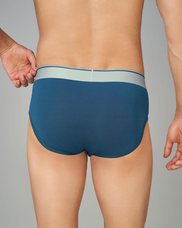 Image of TRENDMALLS Men's Birla Micromodal Regular Fit Solid Men Underwear Briefs with No Marks Waistband