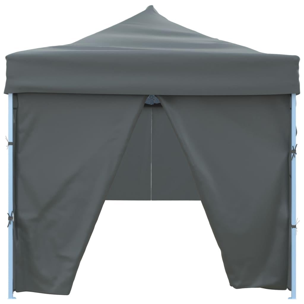 Namiot Pop-Up Składany 8 ścian Antracyt 870x291x315 cm | Markiza oksfordzka z powłoką PCV, odporna na rdzę stalowa rama, idealna na imprezy plenerowe